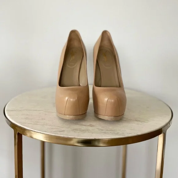 YSL Tribtoo 105 Pump, Nude, Size 36.5 *AUTHENTIC* - Picture 2 of 14